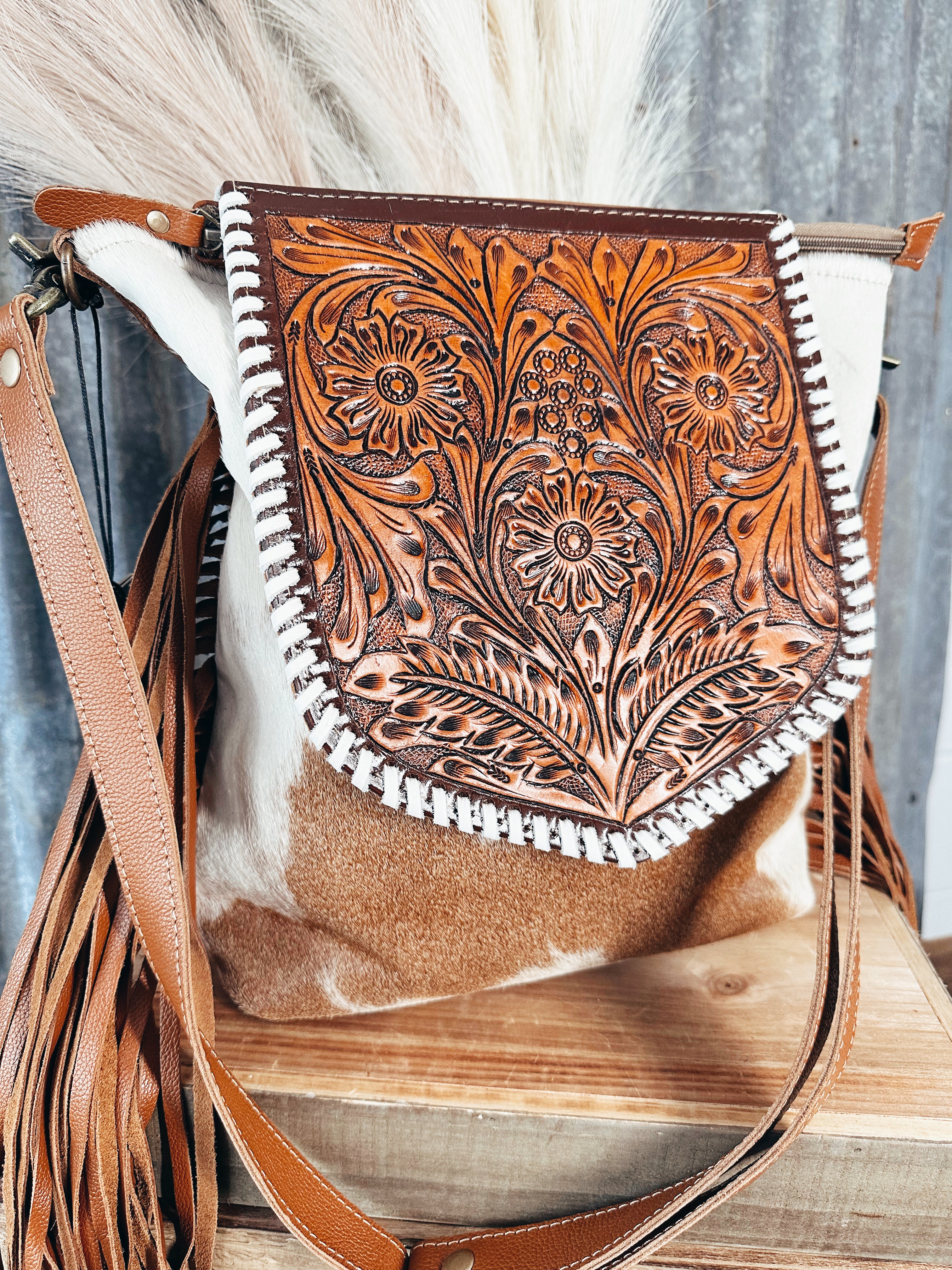 The Squander Hand-Tooled  Bag