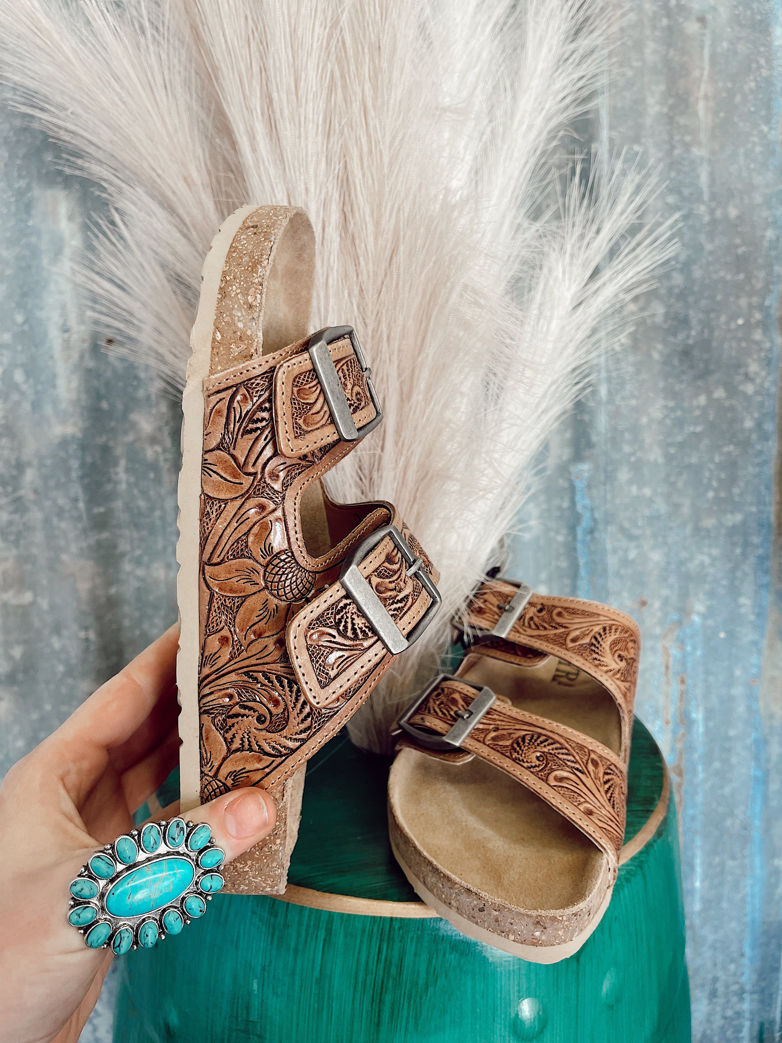 The Gracie Leather Sandles